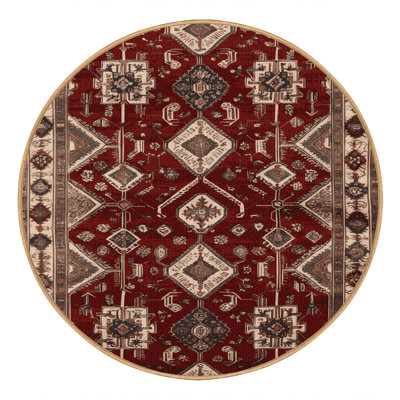 Machine Washable Persian Brown Area Rug