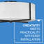Plafonnier semi-encastré 25,5 po Axis-1965820274-1965820273