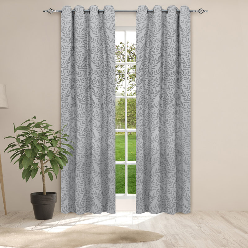 Rideau jacquard Cassidy, gris