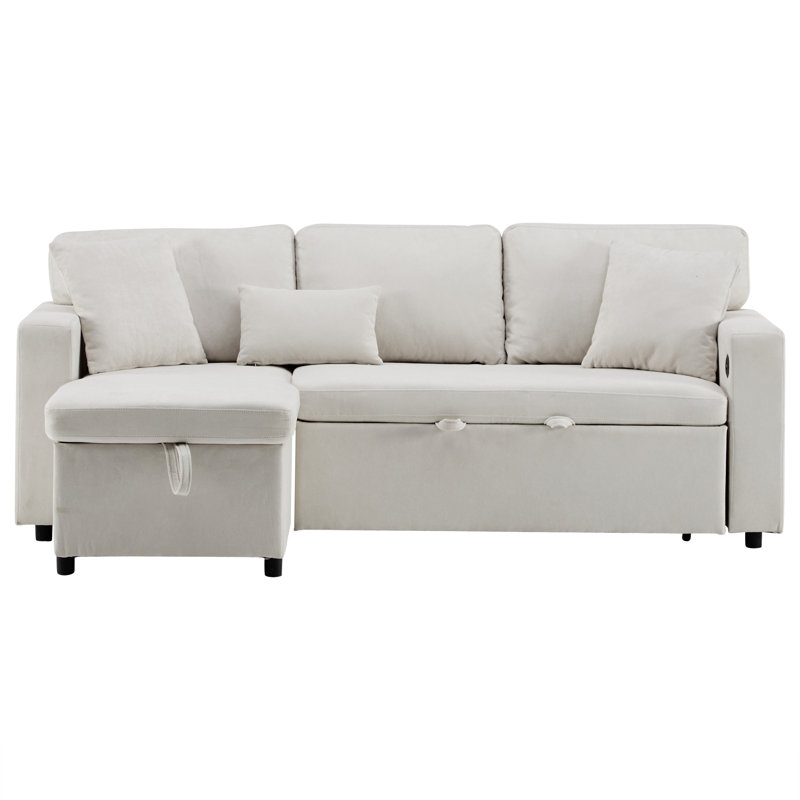 3 Seater Fabric Corner Sofa , Beige