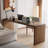 Brown Rectangular Solid Wood desk-108675594
