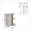 Grey Bar Cart With Four Movable , Single Door Cabinet, Two External Shelves, Extensive Inner Area Enclosed Shelves And Six Liquor In Grey, Lock, Bountiful Interior