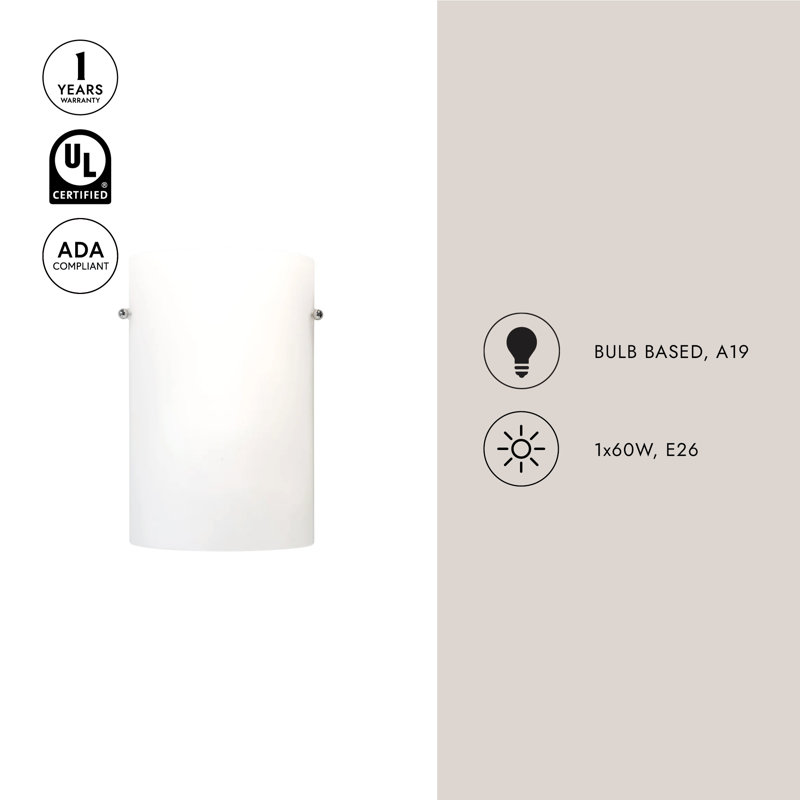 Hudson 1 - Light Flush Mounted Sconce