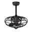 Ventilateur de plafond à cage Ali avec lumières, télécommande et 3 vitesses (ampoule non incluse)