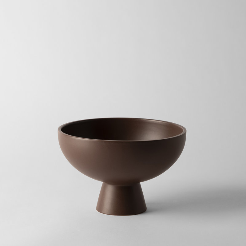 Strøm Bowl by Nicholai Wiig-Hansen, 5.91" H x 8.66" W x 8.66" D, Chocolate