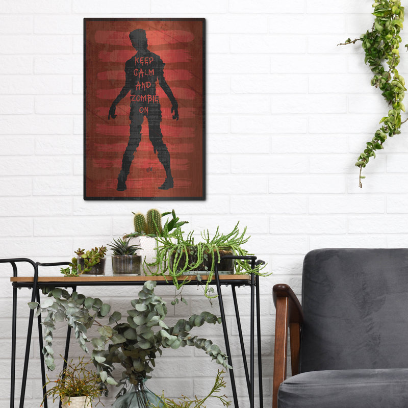  «Calm Zombie» par Erin Clark, art mural en métal, 16 po x 24 po, H 16 po x l 12 po
