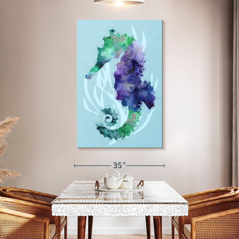 Brampt Mystical Seahorse, 51" H x 34" W