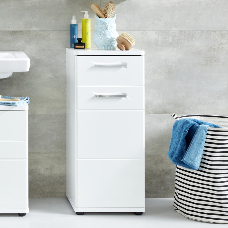 Martesha Freestanding Bathroom Cabinet, White