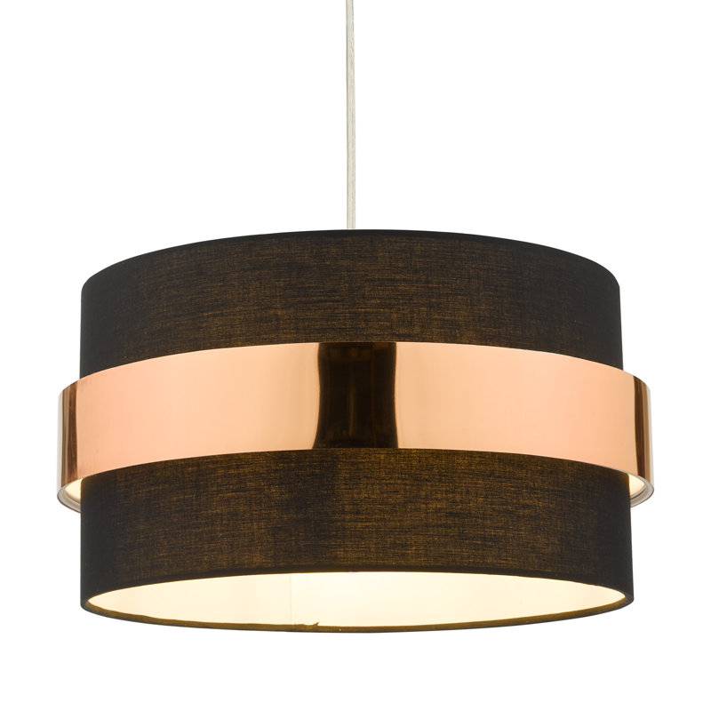 - Light Drum Pendant, Black/Copper