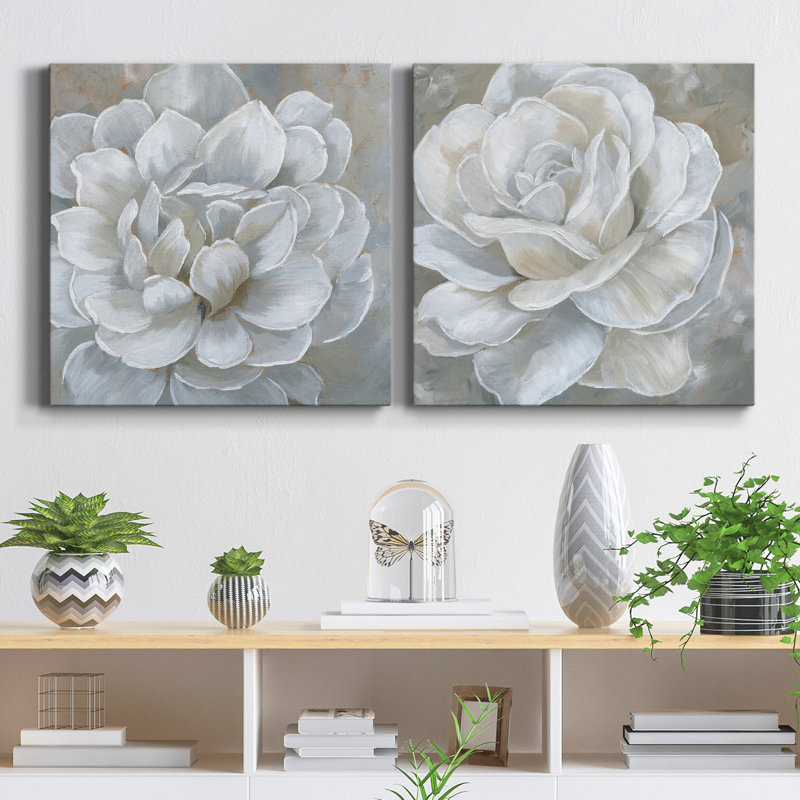 Bombshell Bloom I - ensemble de 2 reproductions sur toiles tendues, H 32 po x l 64 po x P 1 po