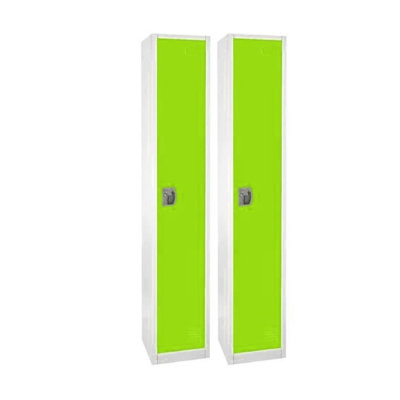 Casier à clé unique en acier 72 po x 12 po x 12 po à 1 porte - Rangement pour employés, étudiants, salle de sport, lieu de travail - Comprend une tablette, des crochets, une ventilation et un porte-carte - Assemblage facile