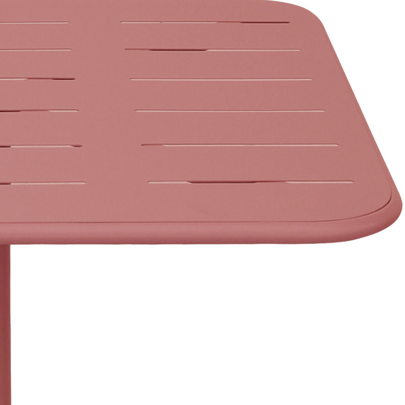 Square 4 - Person 72Cm L Outdoor Dining Table, Red