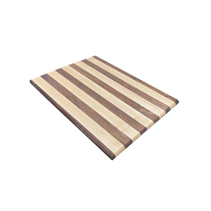Modern Maple & Walnut Side Grain Cutting Board