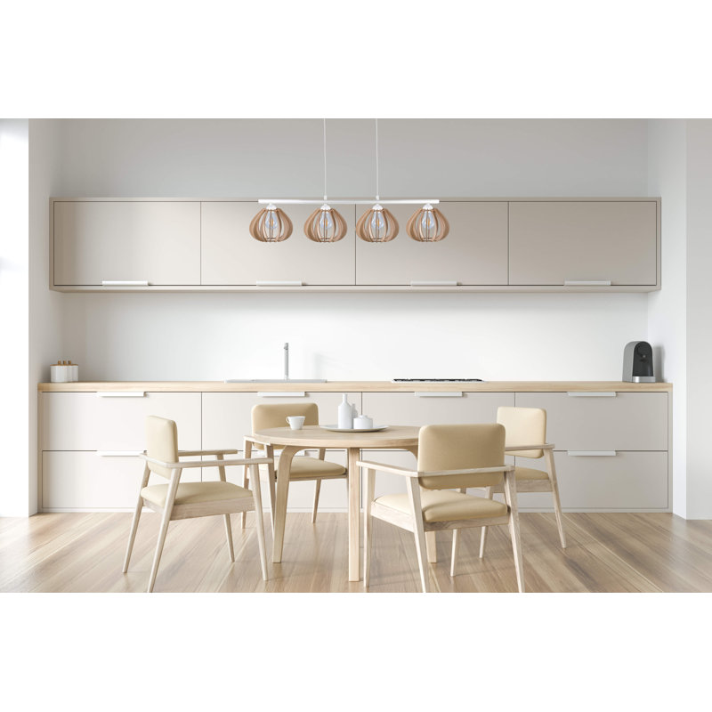 Aayanah 4 - Light Kitchen Island Pendant, White
