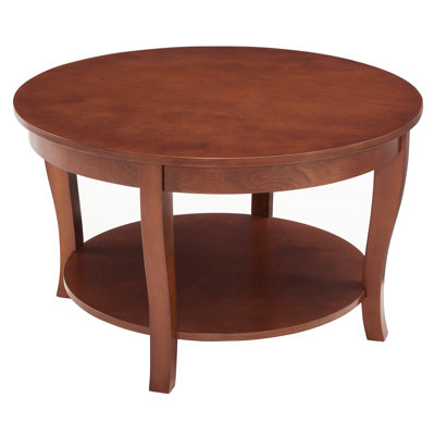 Traditional Walnut Accent Table With Open Shelf - 30 X 18 Inches For Home Interior American Coffee Storage Finish Apartment, Living Room
