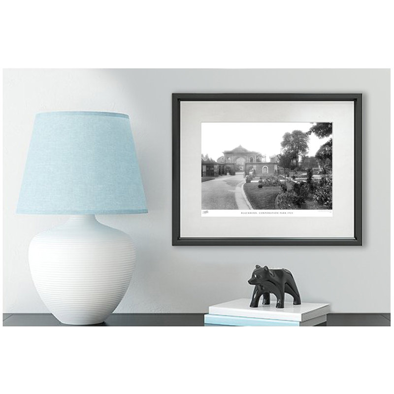 Blackburn, Corporation Park 1923 - Single Picture Frame Print, 45cm H x 60cm W x 2.3cm D