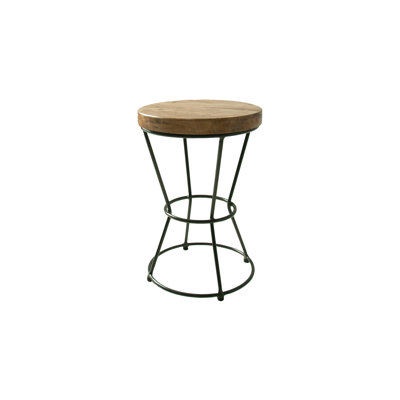 Maner Solid Wood Accent Stool