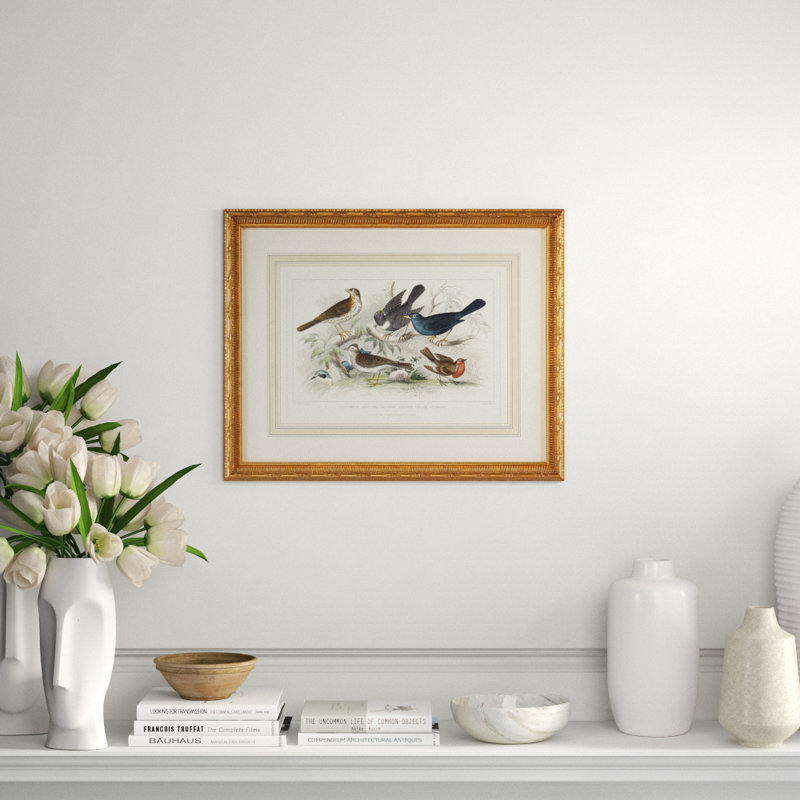 Skylark Song Thrush And R/Breast Print