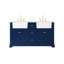Ensemble de meuble-lavabo double 60 po Pardue-426896450