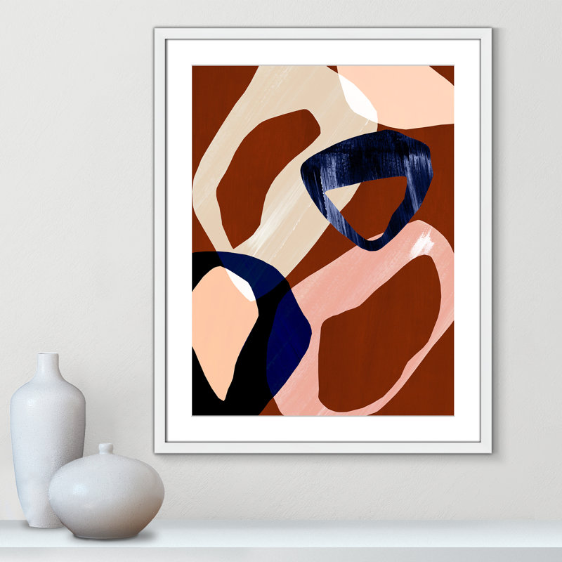 Loop I Print par Violets Print House, Blanc satiné, L 23,5 po x H 29,5 po, Imprimé mat