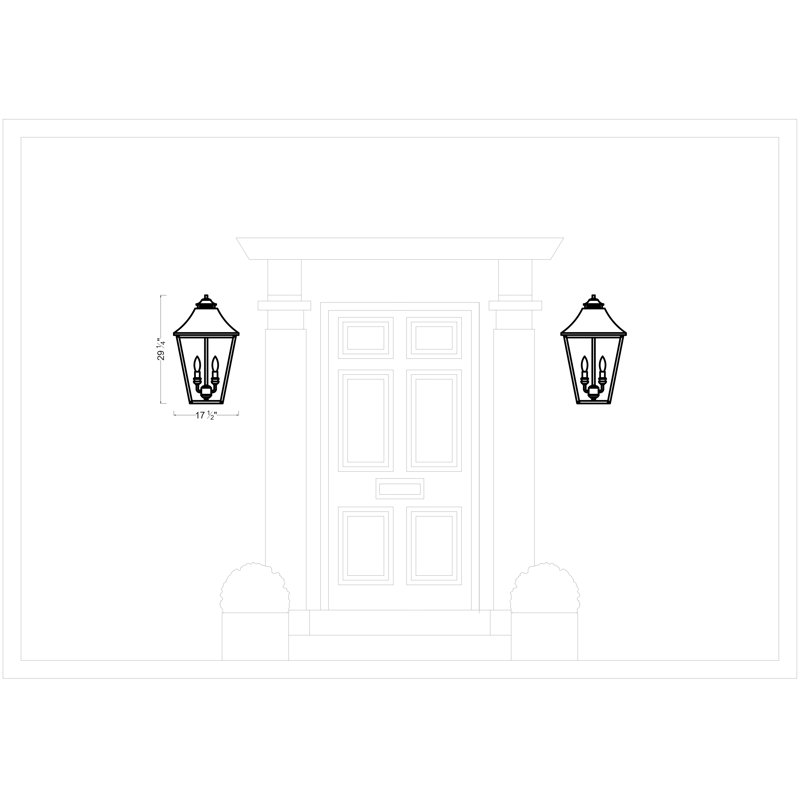 Grand luminaire suspendu Galena de Visual Comfort Studio, H 29,25 po x l 17,5 po