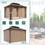 Pavillon de jardin en aluminium à toit double avec toit et rideaux-108487387