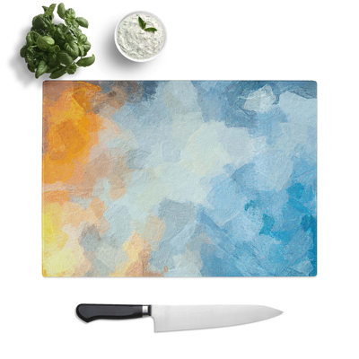 Tempered Glass Code Word Chopping Board