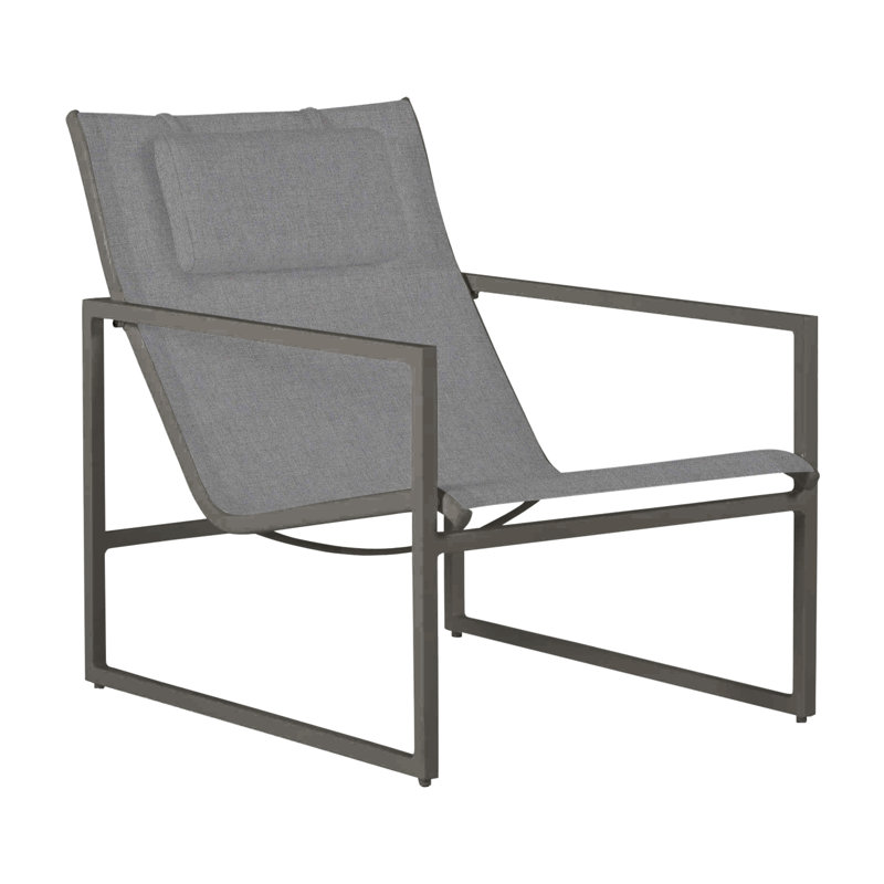 Petit fauteuil Serenata, Gris / toile grise, Trépointe, Verona brume