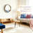 Contemporary Style Decorative Round Wall Mirror