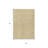 3' X 5' Gold And Ivory Geometric Washable Indoor Outdoor Area Rug