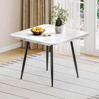 Round Metal Base Dining Table