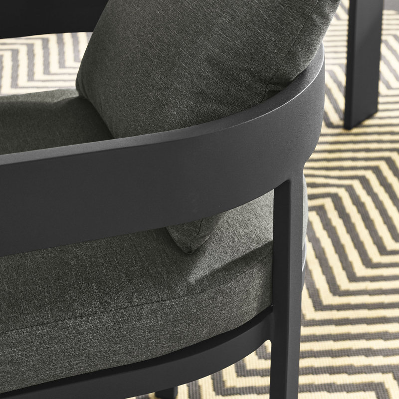 Chaise de patio en aluminium Tahoe, Gris anthracite