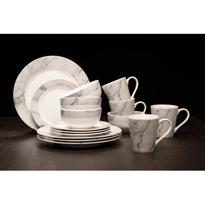 Beilul Porcelain China Dinnerware Set Piece - Service for 4
