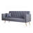 71-inch convertible love seat sofa, American vintage grey velvet material, suitable for small living room, bedroom, office-1736278763-1719282379