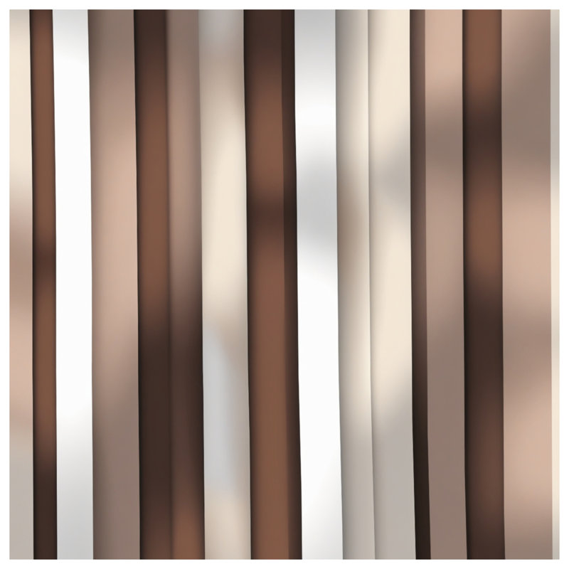 Brown Beige Vertical Stripes Comforter, King