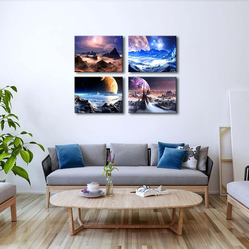 4 Piece Wrapped Canvas Print