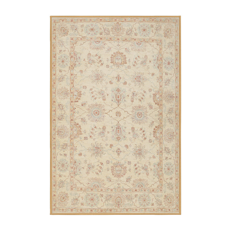 Tapis oriental tissé à la machine Catiţia, Rectangle 7 pi x 9 pi