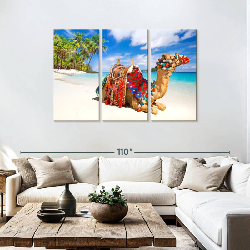 Brampt Beach Camel, 48" H x 74" W