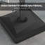 Base de parasol pour parasol en porte-à-faux 84d-110v02, 330 lb Capacité, base à finition noire, remplissable, robuste avec roulette de levage, coussins réglables,