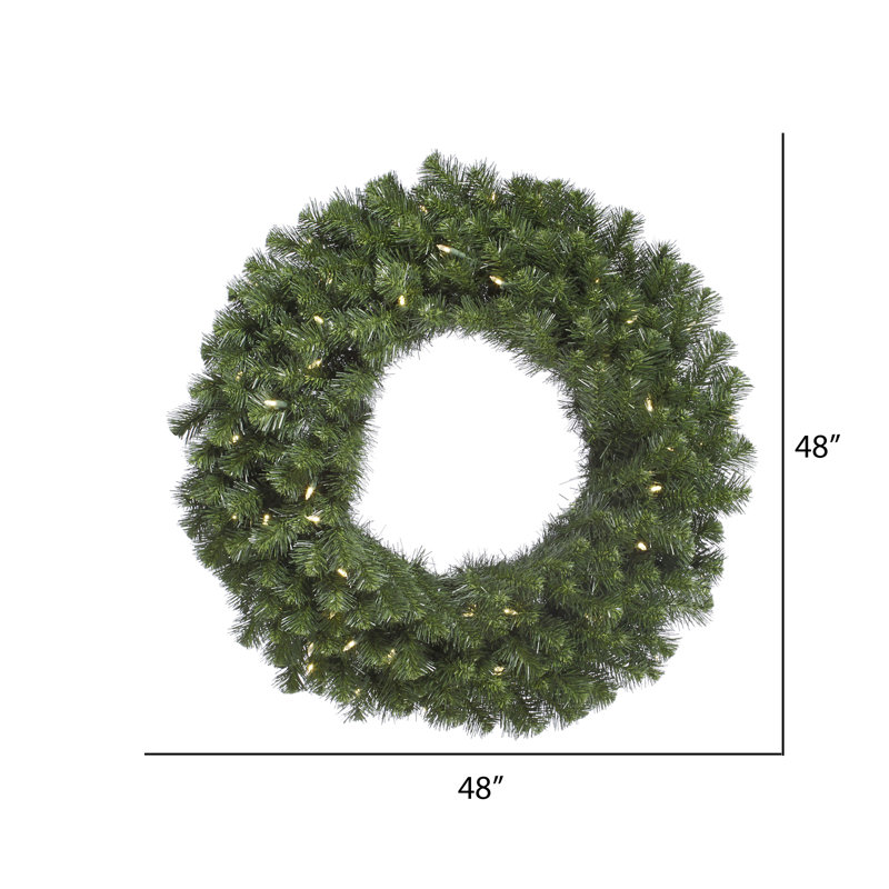 Couronne de sapin artificielle Alanny Dura-Lit, 48 po x 48 po