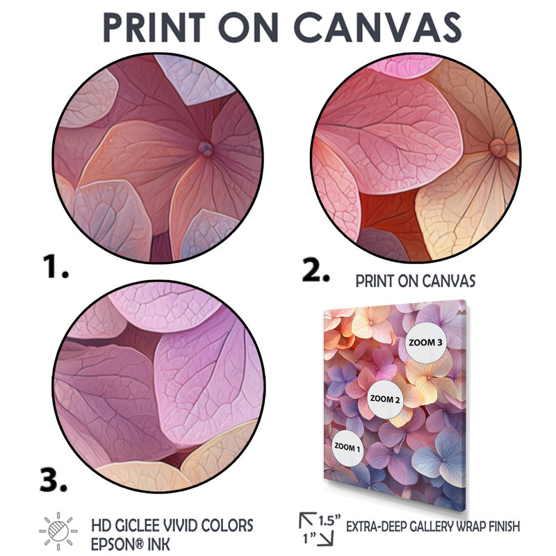 Casey - art mural floral, H 20 po x l 12 po, Toile tendue, Ne s’applique pas