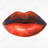 lipstick - 32"x32" art on canvas