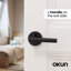 Stark Privacy Door Lever Modern Concealed Design For (Bed & Bath) – Sleek Minimalist Style in Matte Black-114645504