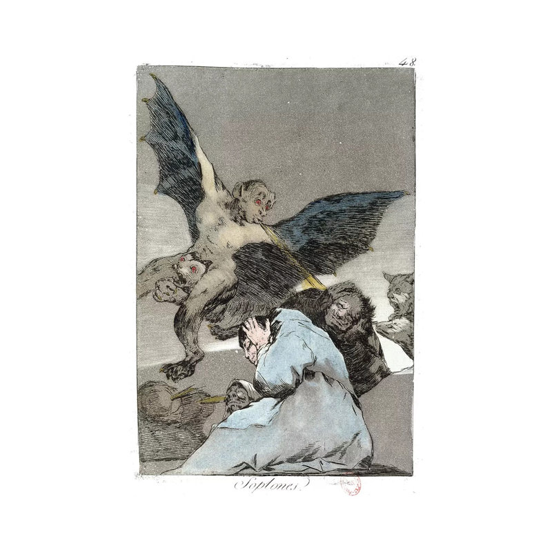 Snitches? (Color Illustration From Los Caprichos), 1799 by Francisco Goya - Wrapped Canvas Painting