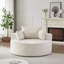 Fauteuil-lit simple Chenille en éponge moderne, 55 pi, sans assemblage, pour le salon, beige, siège unique, rembourrage en mousse, chenille 55 pi, chambre à coucher souple, siège avec coussin