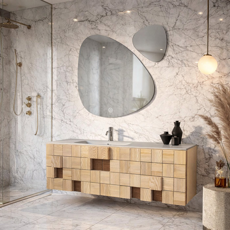 Infinity Irregular Lighted Mirror