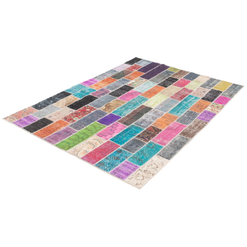Andu One-of-a-Kind 6'8" X 10'1" 2010s Wool Area Rug in