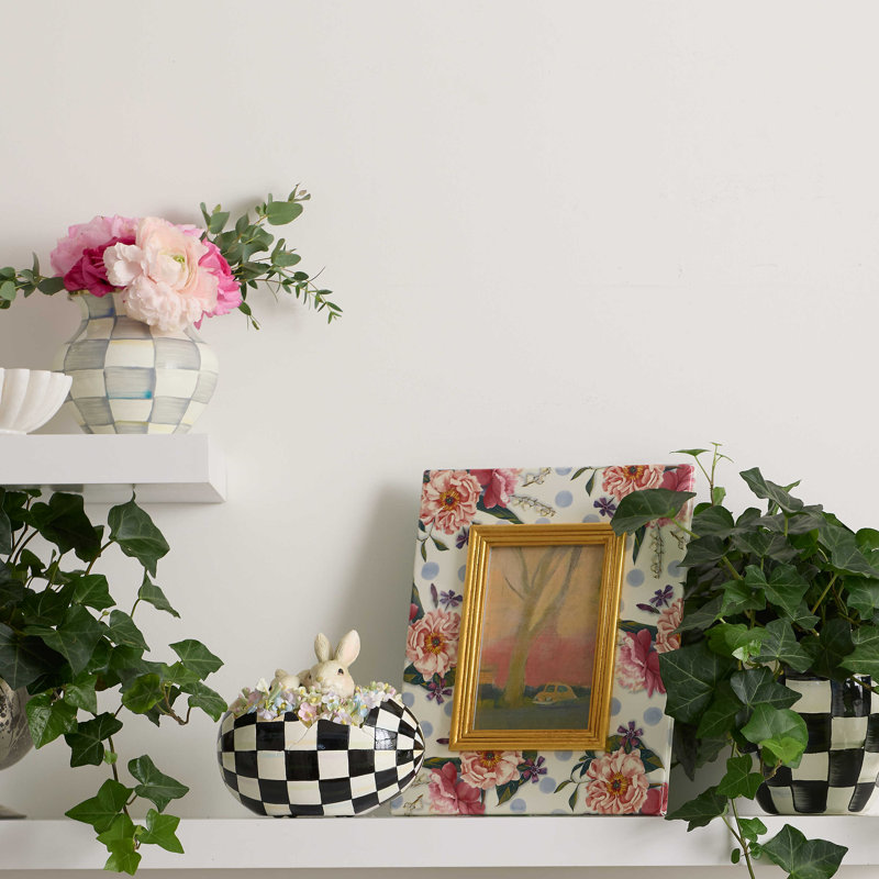 Sterling Check® Enamel Large Vase
