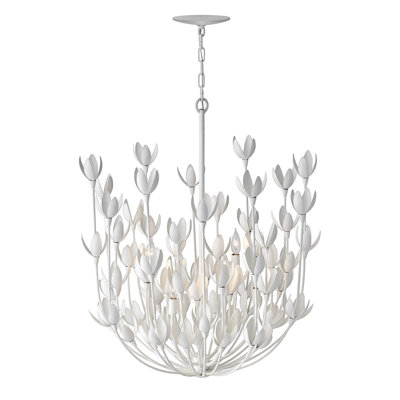 Lustre fait main à six niveaux Flora par Lisa McDennon
