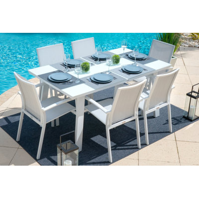 Reansh 6 - Person Patio Dining Set with Rectangular Table